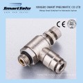 Mpsc Nickle Plated Brass Push in Pneumatic Metal Hose Fittings
